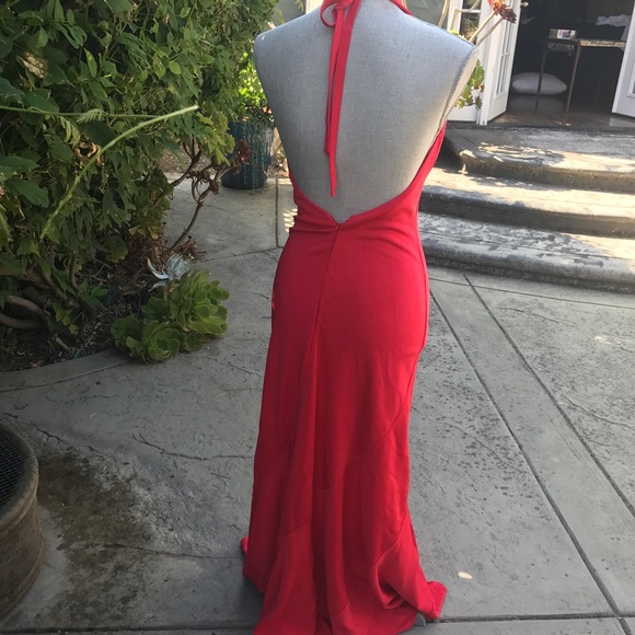 Nicole Batki Red Formal Dress Size Medium - Picture 5 of 9